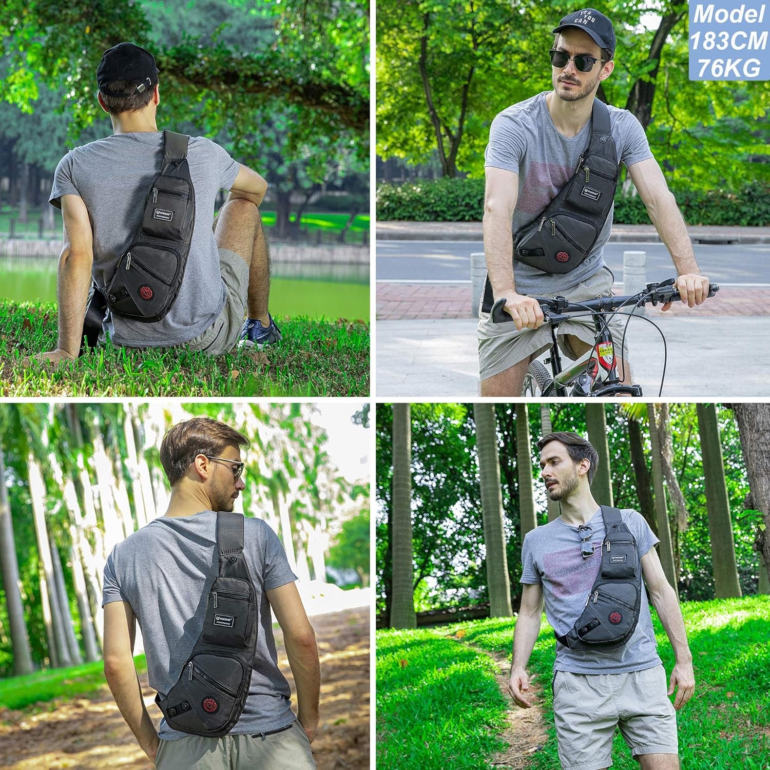 Stylish NICGID Sling Bag: The Perfect Chest & Crossbody Daypack for Everyone!