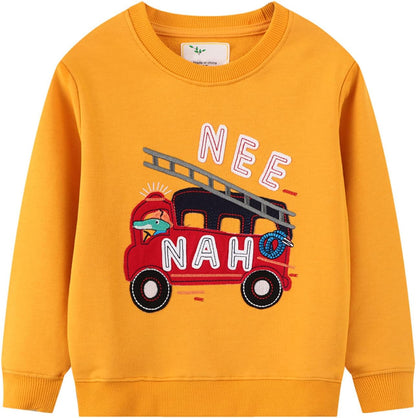 Toddler Boys Graphic Crewneck Sweatshirts 2-Pack, Sizes 2T-7