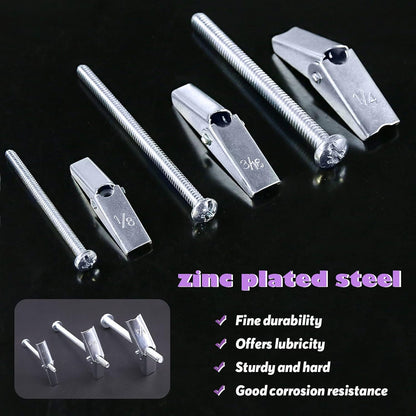 Say goodbye to wall damage! Check out our Swpeet 30PC Toggle Bolt & Wing Nut Kit - perfect for securely hanging heavy items on drywall! 🛠️💪 #HomeImprovement #DIY