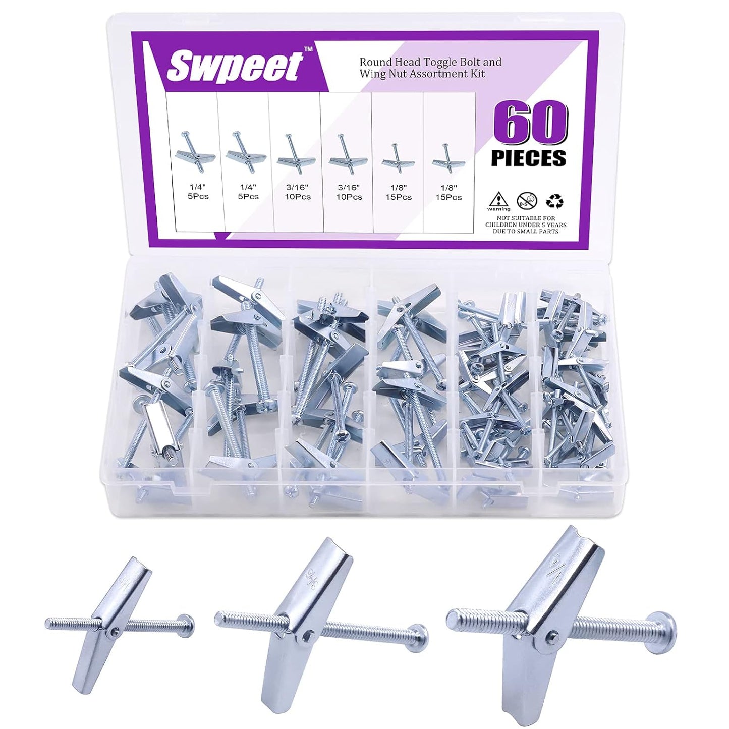 Say goodbye to wall damage! Check out our Swpeet 30PC Toggle Bolt & Wing Nut Kit - perfect for securely hanging heavy items on drywall! 🛠️💪 #HomeImprovement #DIY