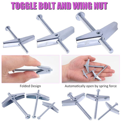 Say goodbye to wall damage! Check out our Swpeet 30PC Toggle Bolt & Wing Nut Kit - perfect for securely hanging heavy items on drywall! 🛠️💪 #HomeImprovement #DIY