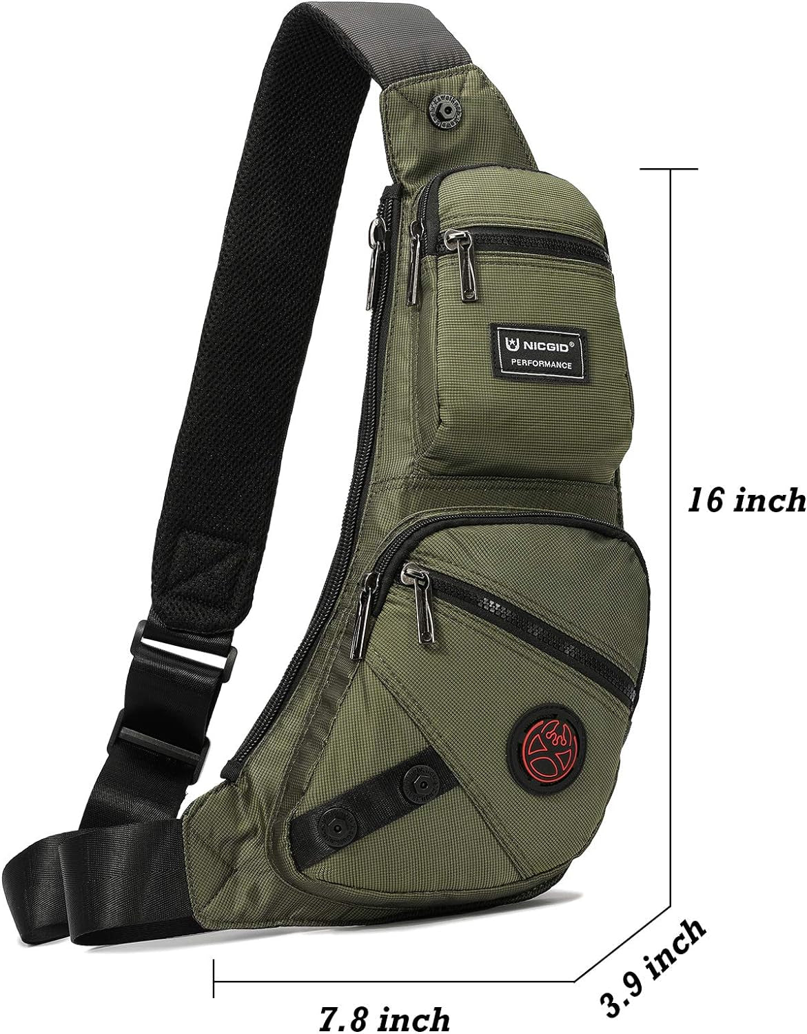 Stylish NICGID Sling Bag: The Perfect Chest & Crossbody Daypack for Everyone!